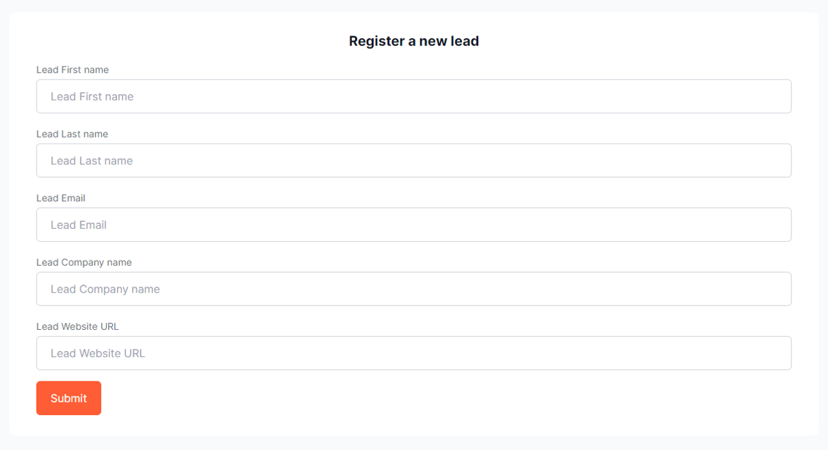 Lead Form