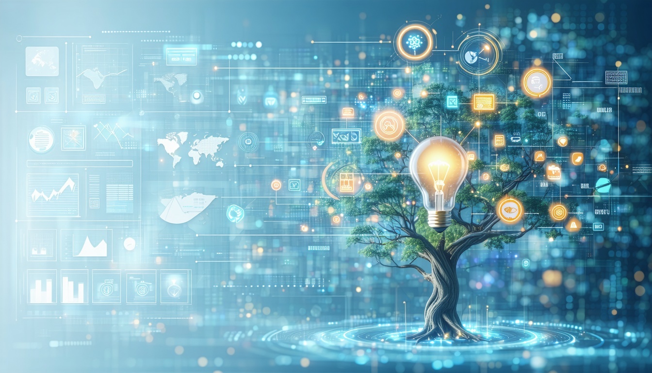 A digital ecosystem showcasing interconnected mark